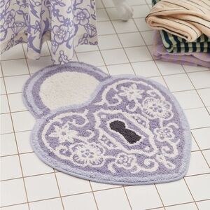 Urban Outfitters Heart Locket Bath Mat Rug